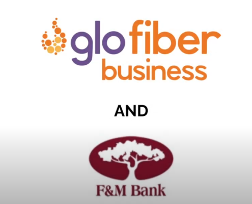 secure internet community bank glo fiber partnership shenandoah valley